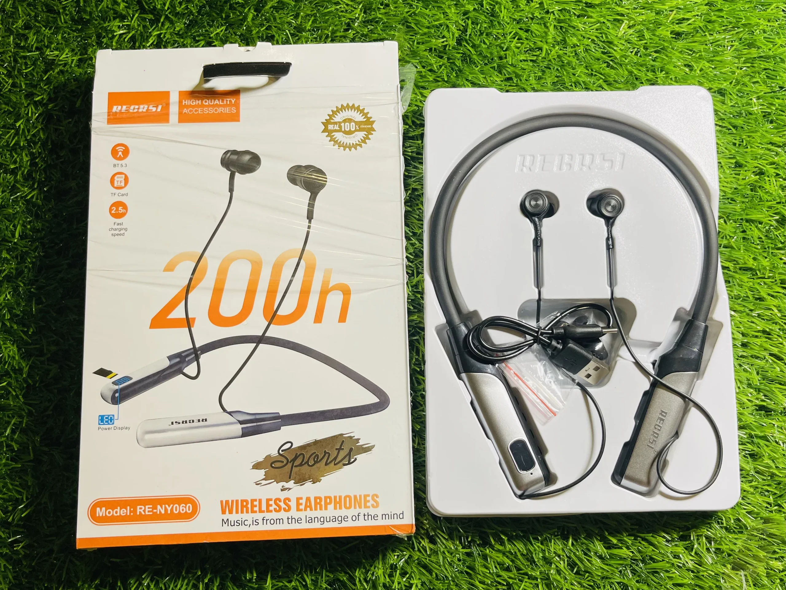 RECRSI RE-NY060 Bluetooth Neckband 200 Hours - Image 3
